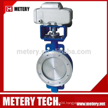 PTFE Flange Electric actuator butterfly valve
